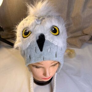White Owl Knit Hat for Kids